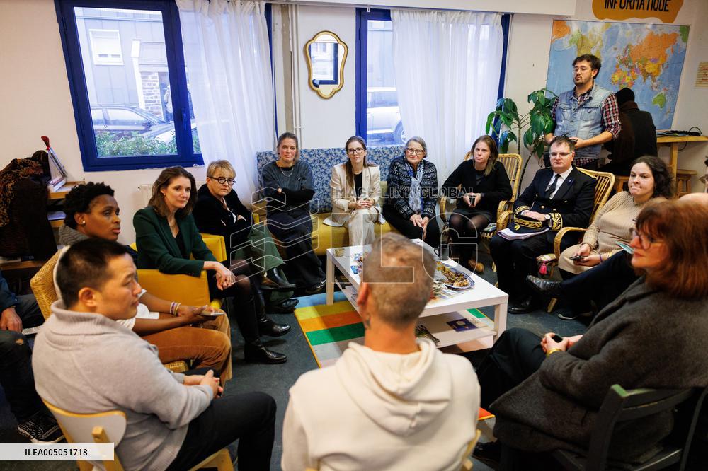 Aurore Berge Visits La Cohue Cooperative - France