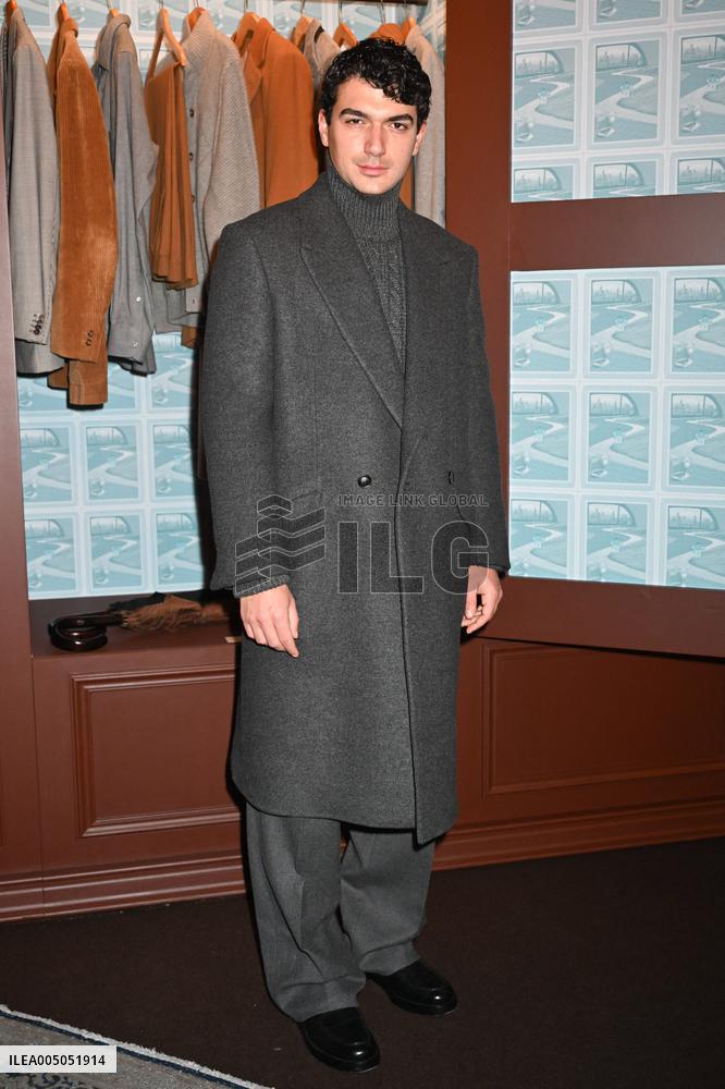 MFW - Celebs At Zegna Fashion Show
