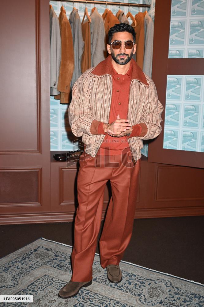 MFW - Celebs At Zegna Fashion Show