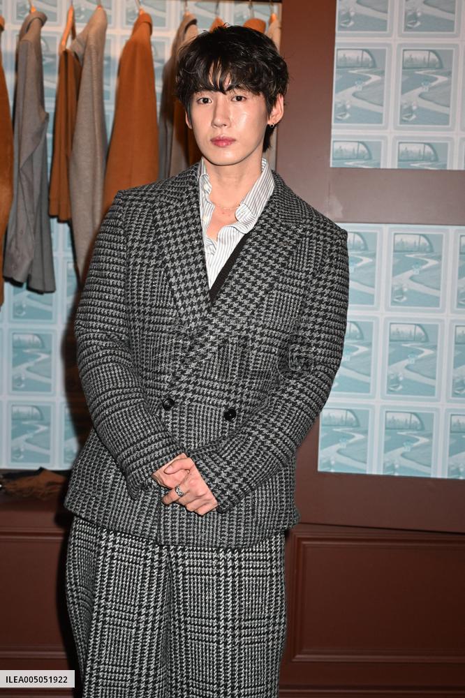 MFW - Celebs At Zegna Fashion Show
