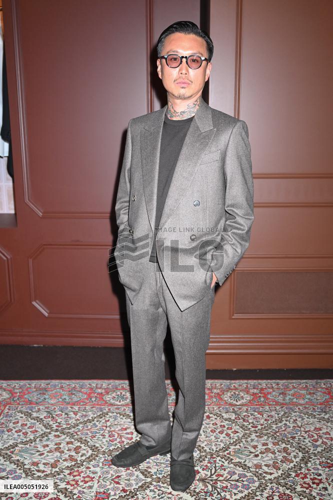 MFW - Celebs At Zegna Fashion Show