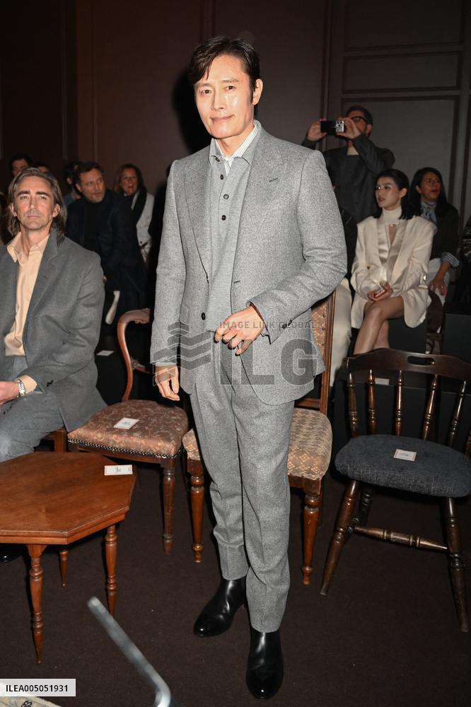 MFW - Celebs At Zegna Fashion Show