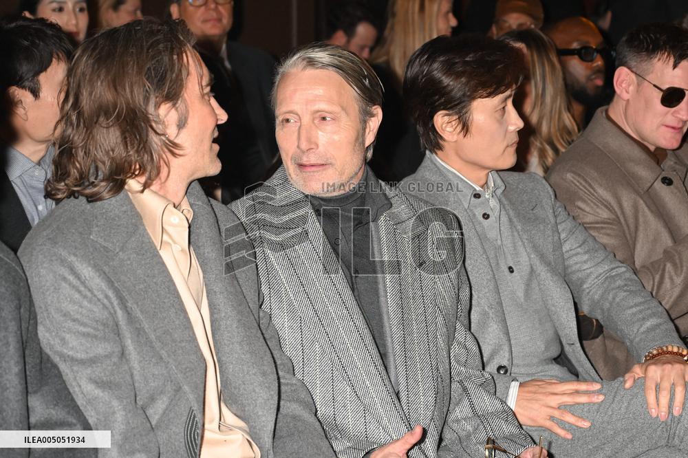 MFW - Celebs At Zegna Fashion Show