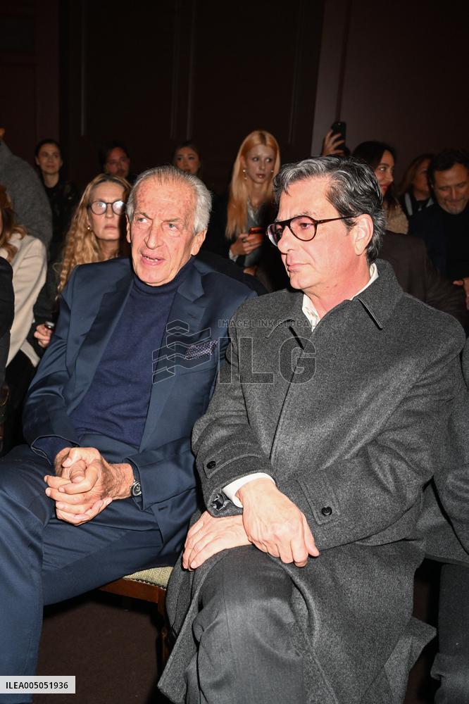MFW - Celebs At Zegna Fashion Show