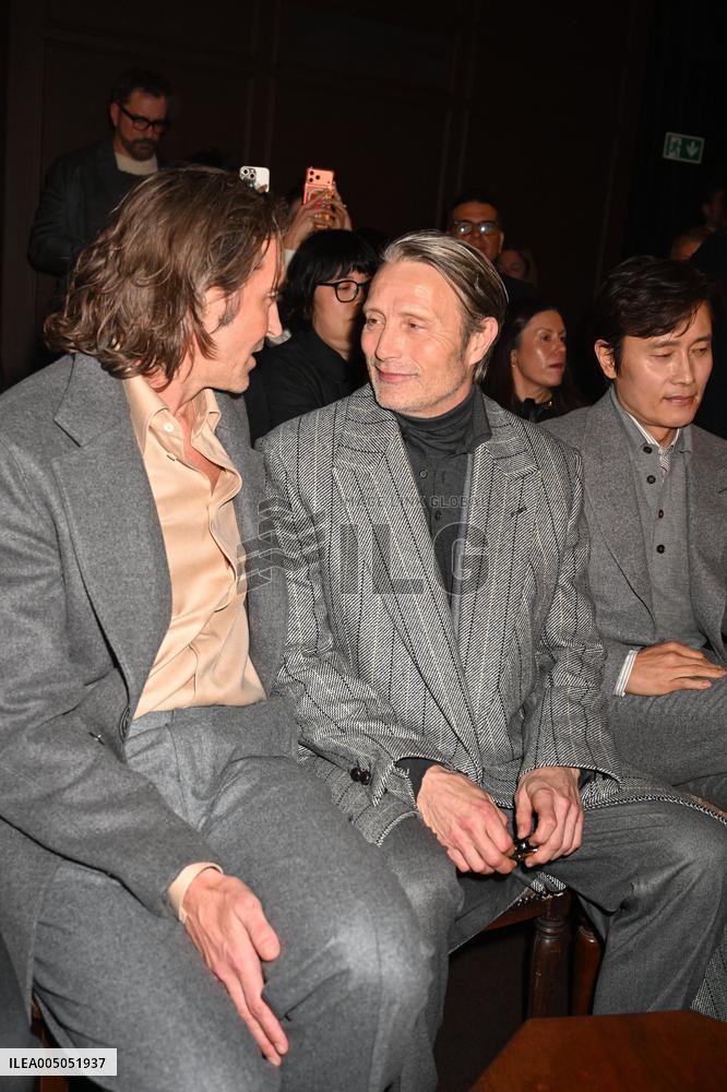 MFW - Celebs At Zegna Fashion Show