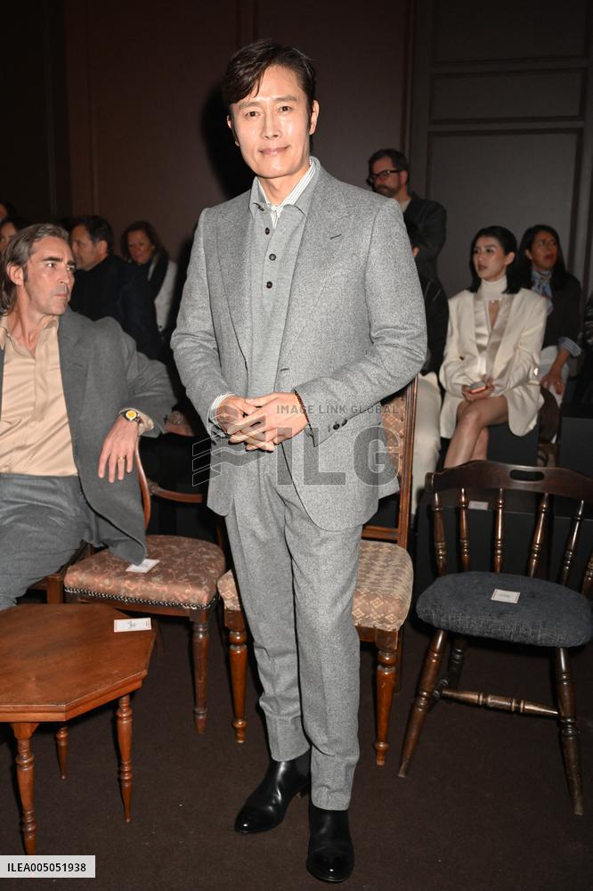 MFW - Celebs At Zegna Fashion Show