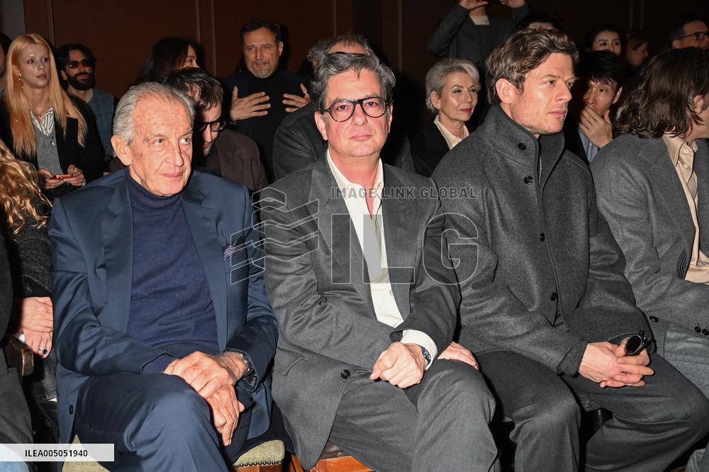 MFW - Celebs At Zegna Fashion Show