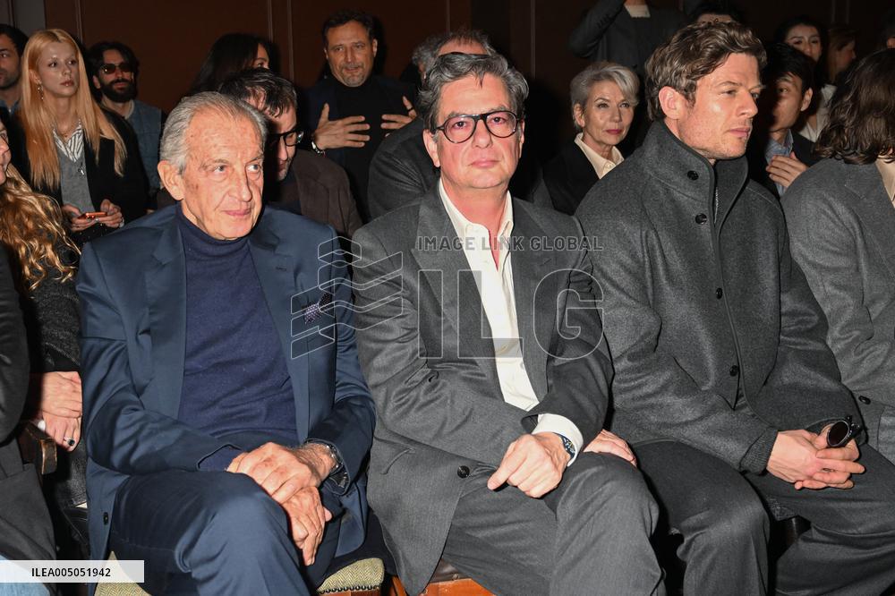 MFW - Celebs At Zegna Fashion Show