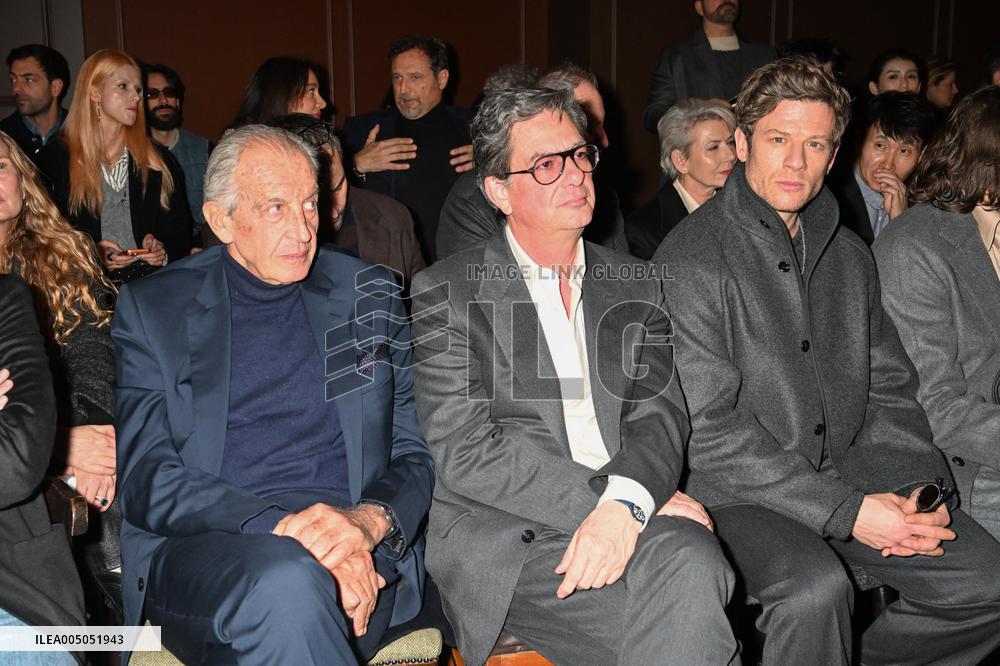 MFW - Celebs At Zegna Fashion Show