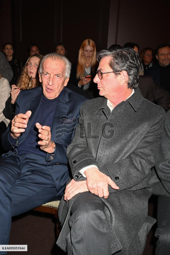 MFW - Celebs At Zegna Fashion Show