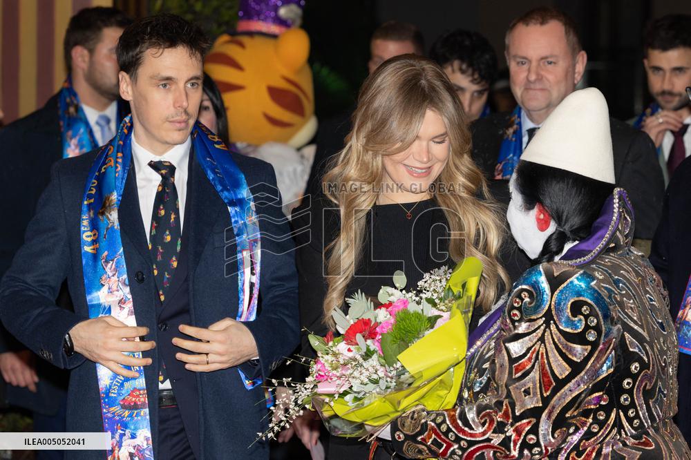 NO TABLOIDS - Opening of the 48th International Circus Festival of Monte-Carlo - Monaco