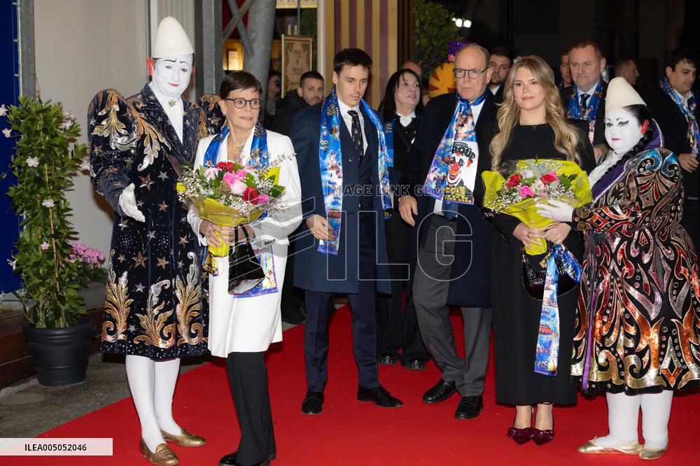 NO TABLOIDS - Opening of the 48th International Circus Festival of Monte-Carlo - Monaco