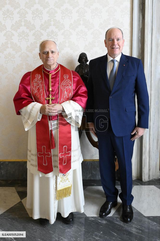 Pope Leo XIV Meets Prince Albert of Monaco - Vatican