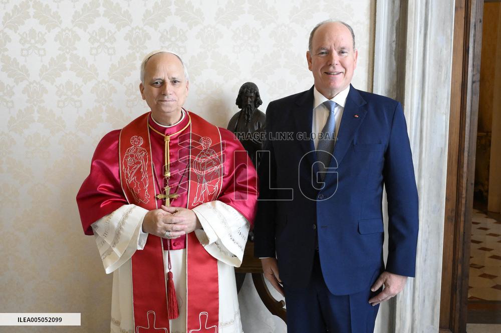 Pope Leo XIV Meets Prince Albert of Monaco - Vatican