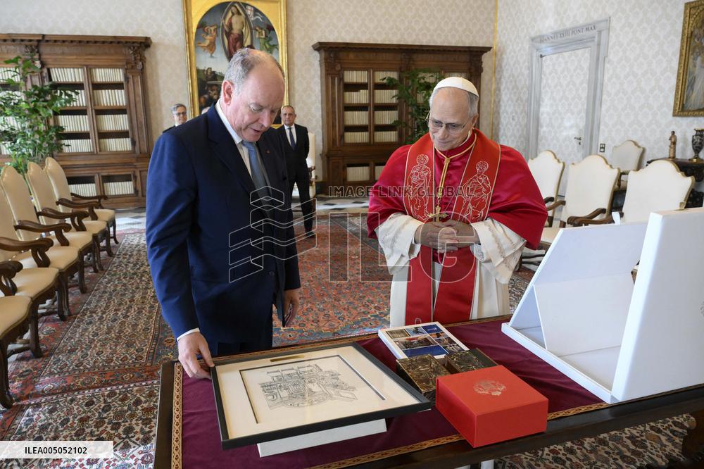 Pope Leo XIV Meets Prince Albert of Monaco - Vatican