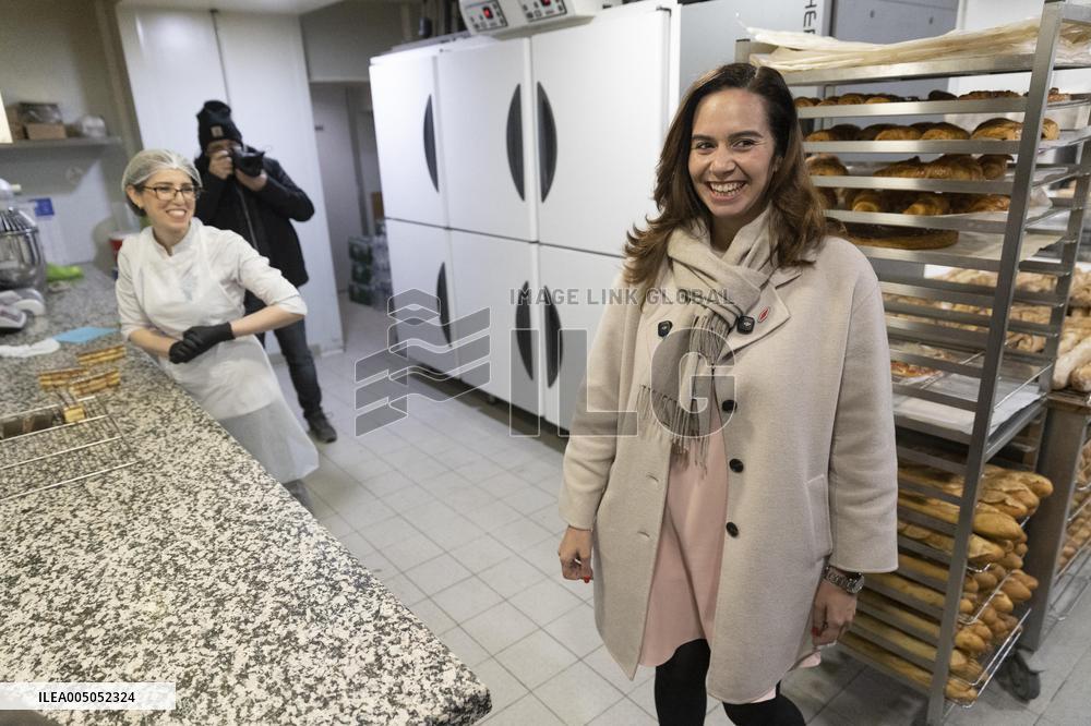 Paris Mayor Candidate Sarah Knafo Campaigning - France
