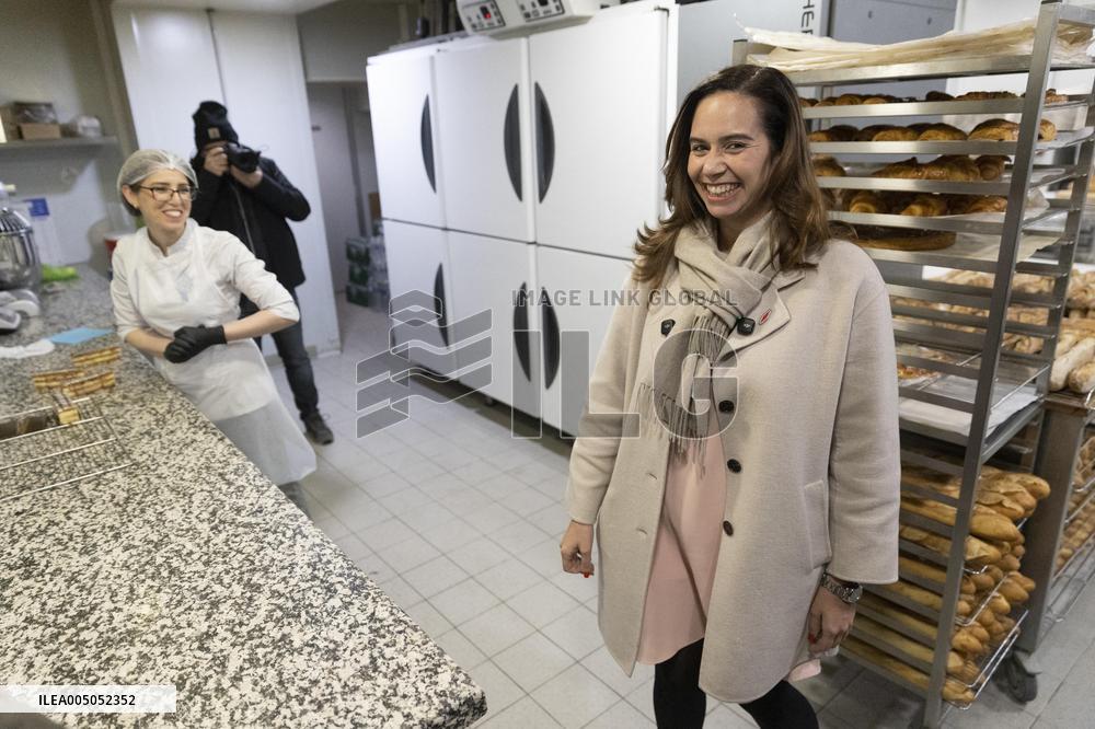Paris Mayor Candidate Sarah Knafo Campaigning - France