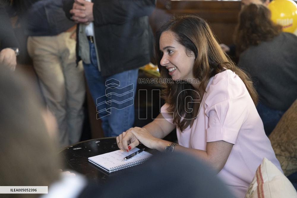 Paris Mayor Candidate Sarah Knafo Campaigning - France