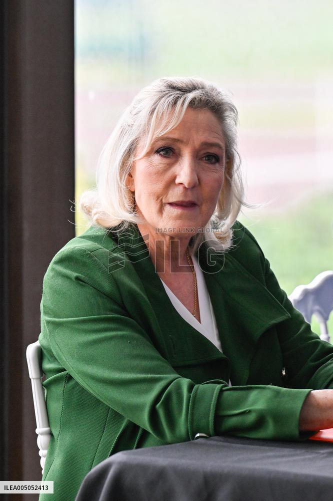 Marine Le Pen And Franck Allisio Press Conference - Marseille