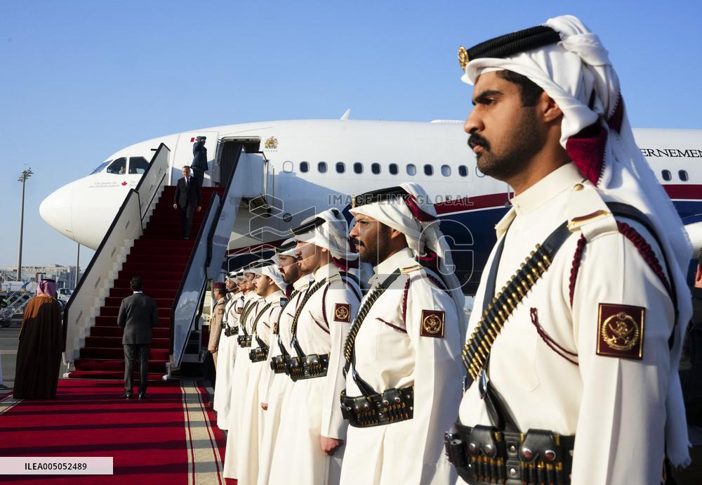 PM Mark Carney Arrives In Qatar