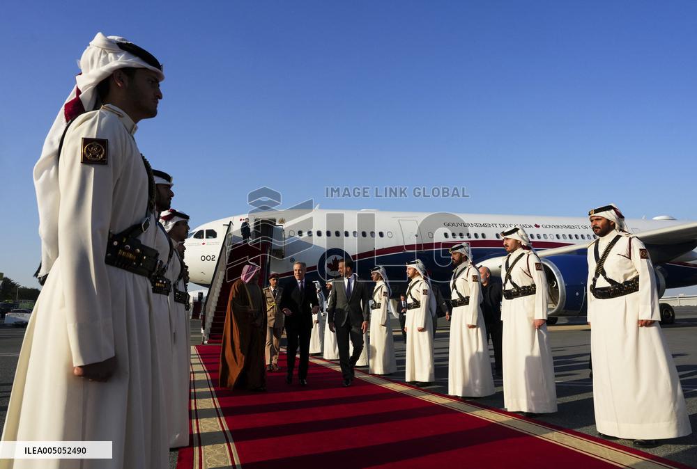 PM Mark Carney Arrives In Qatar