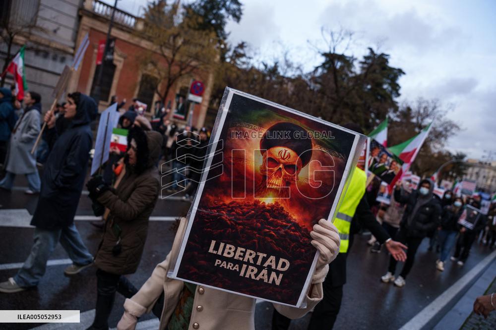Demonstration Against Iranian Regime - Madrid