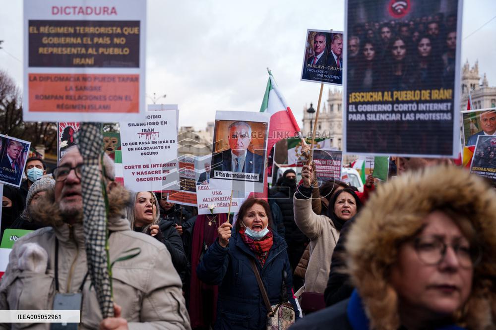 Demonstration Against Iranian Regime - Madrid