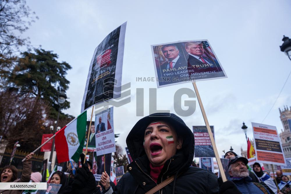 Demonstration Against Iranian Regime - Madrid