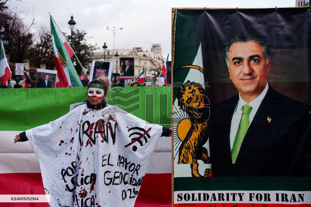 Demonstration Against Iranian Regime - Madrid