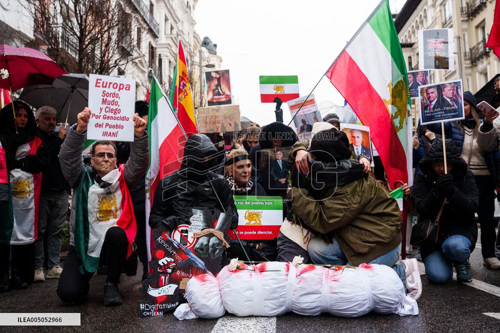 Demonstration Against Iranian Regime - Madrid