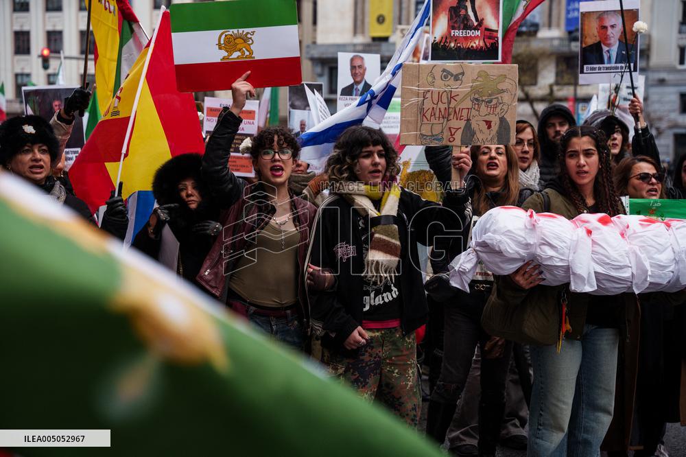 Demonstration Against Iranian Regime - Madrid