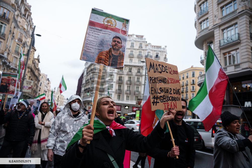 Demonstration Against Iranian Regime - Madrid