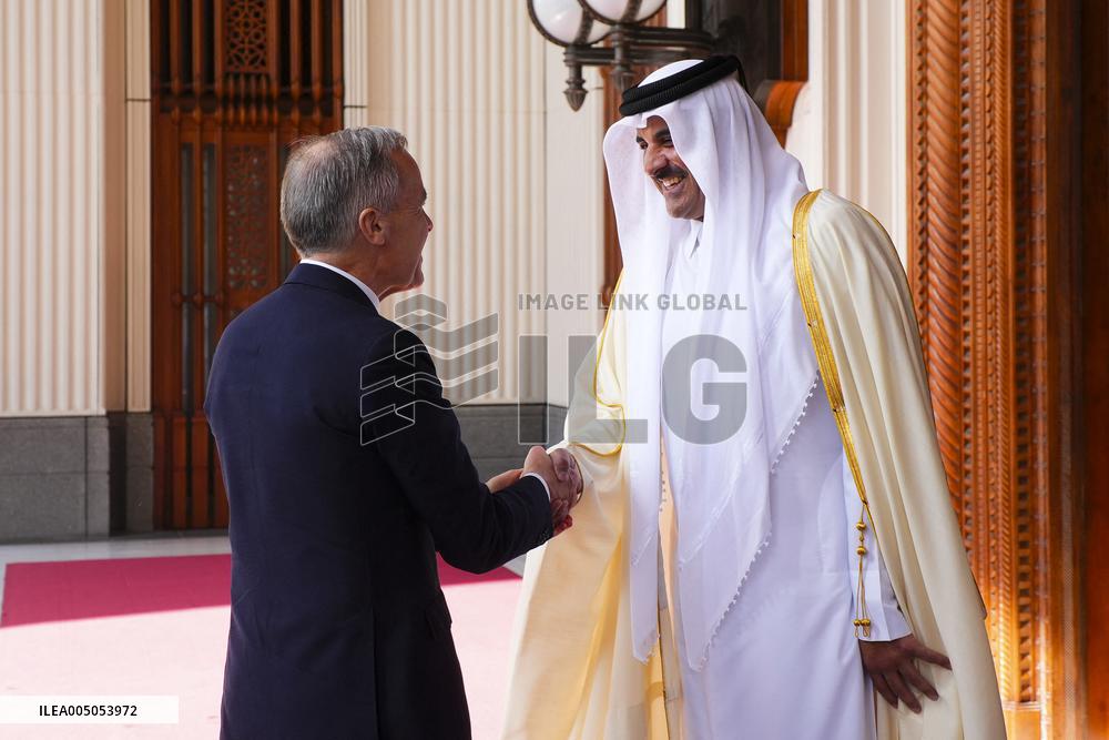PM Mark Carney Meets Emir of Qatar Tamim bin Hamad al-Thani - Doha