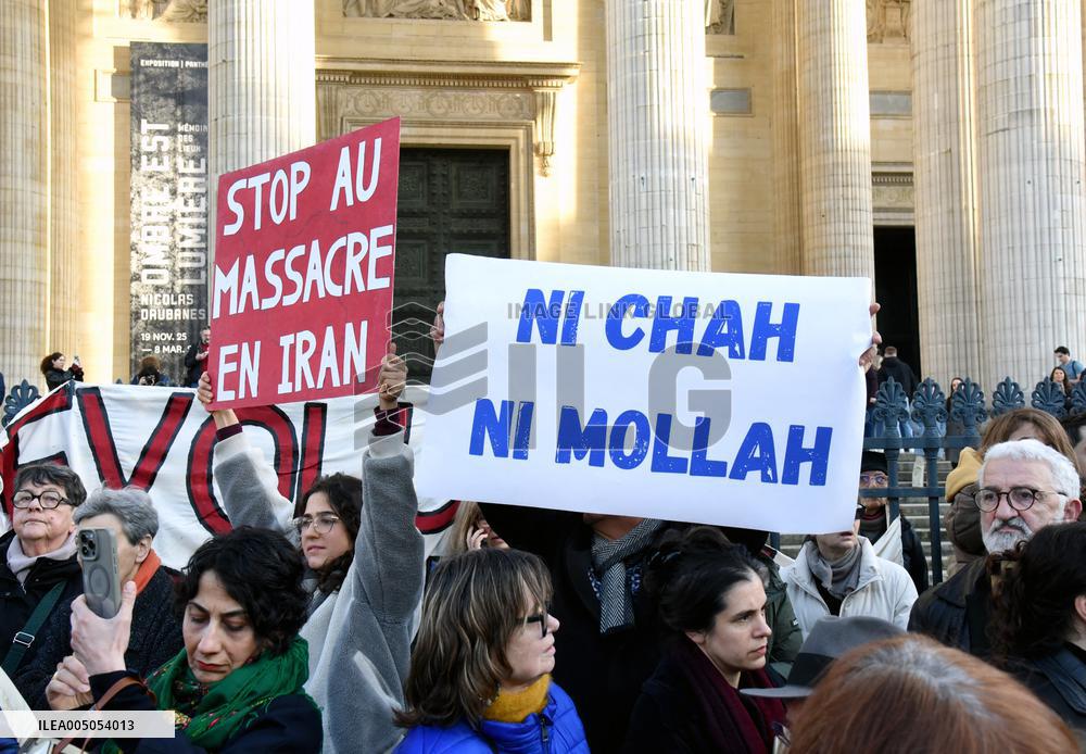 Protest March In Solidarity With Iranian People - Paris