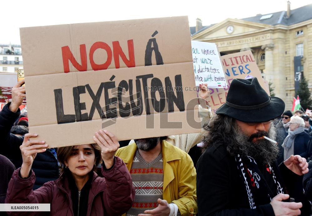 Protest March In Solidarity With Iranian People - Paris