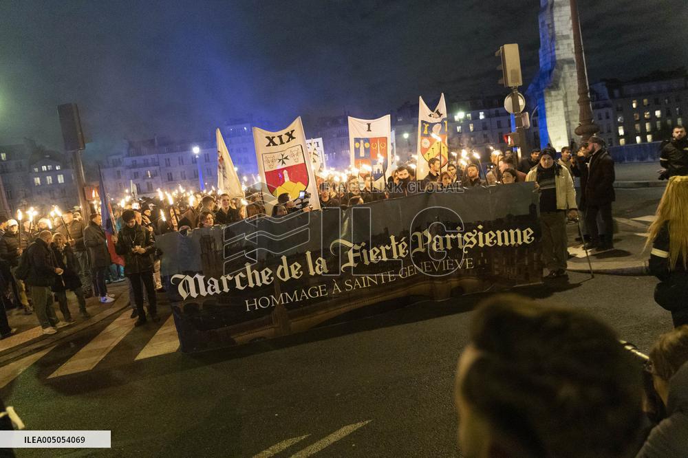 Annual March in Honor of Sainte Genevieve - Paris