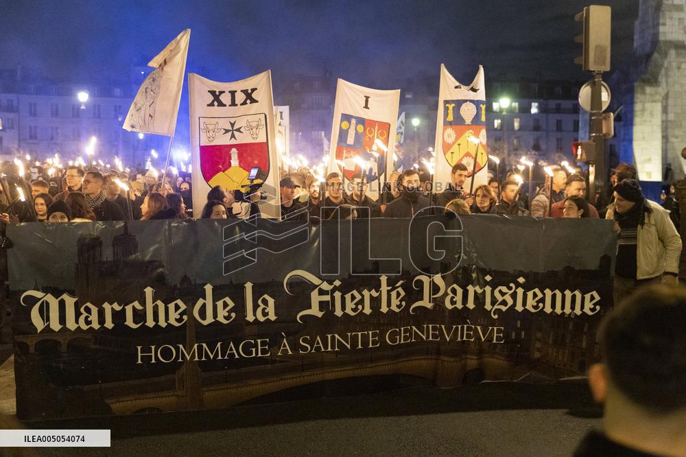 Annual March in Honor of Sainte Genevieve - Paris