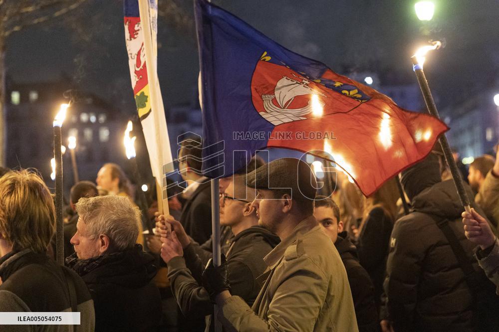 Annual March in Honor of Sainte Genevieve - Paris