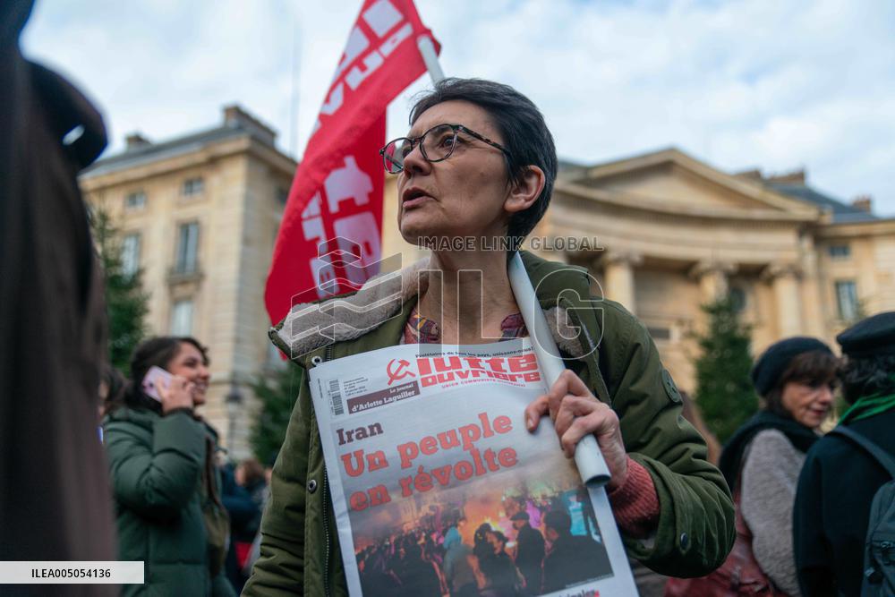 Protest March In Solidarity With Iranian People - Paris