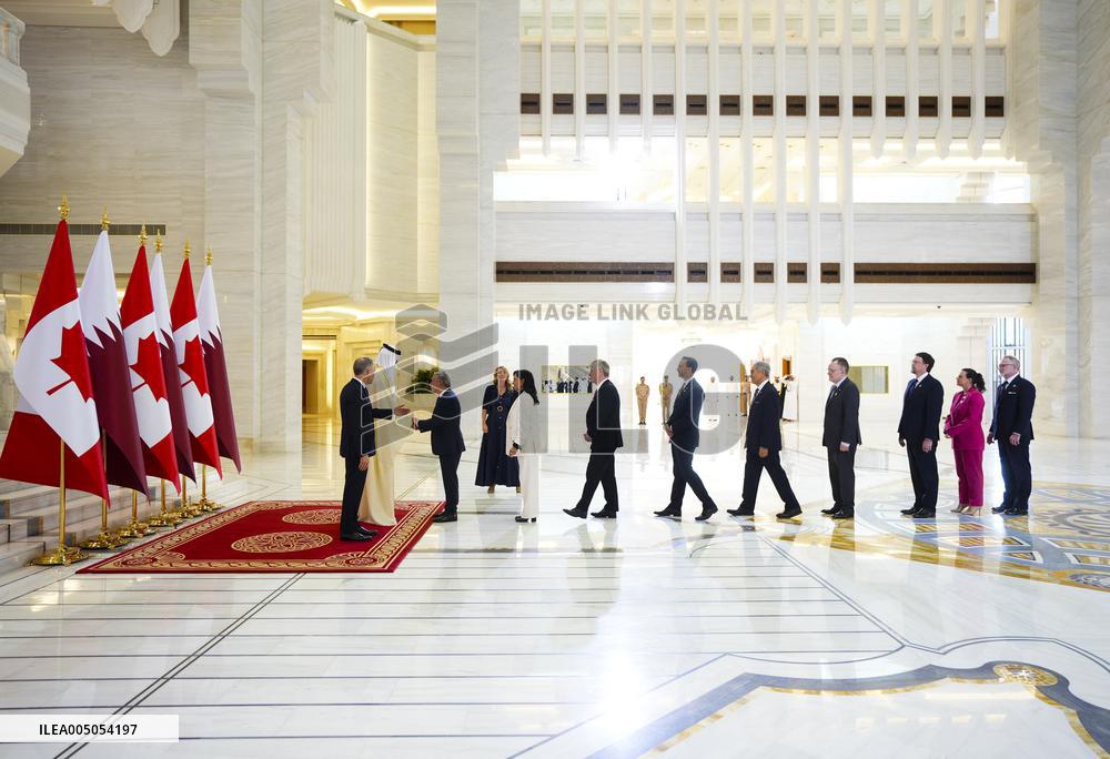 PM Mark Carney Meets Emir of Qatar Tamim bin Hamad al-Thani - Doha