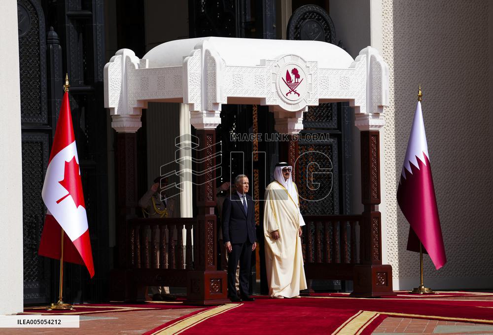 PM Mark Carney Meets Emir of Qatar Tamim bin Hamad al-Thani - Doha