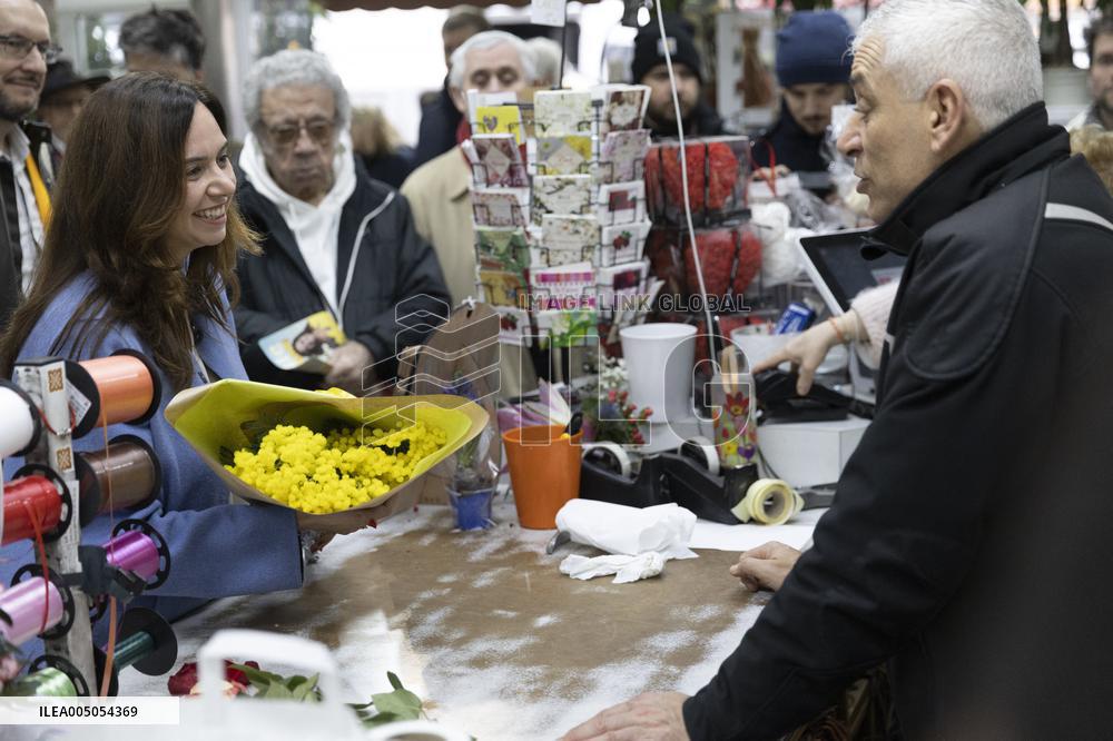 Paris Mayor Candidate Sarah Knafo Campaigning - France