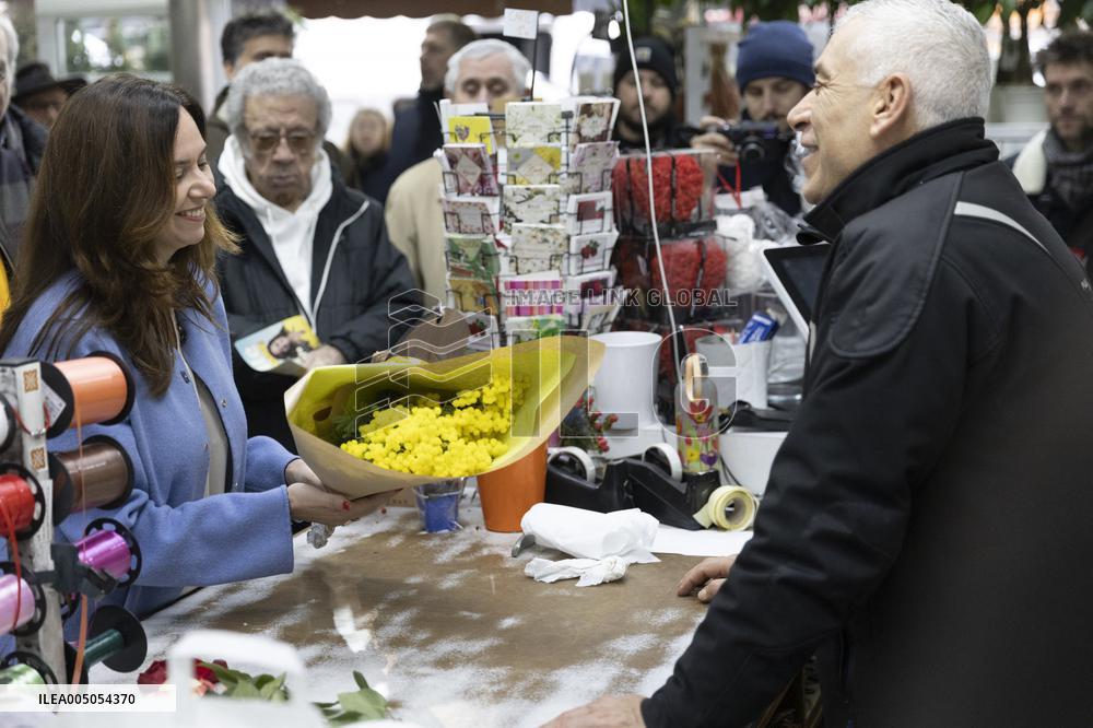 Paris Mayor Candidate Sarah Knafo Campaigning - France