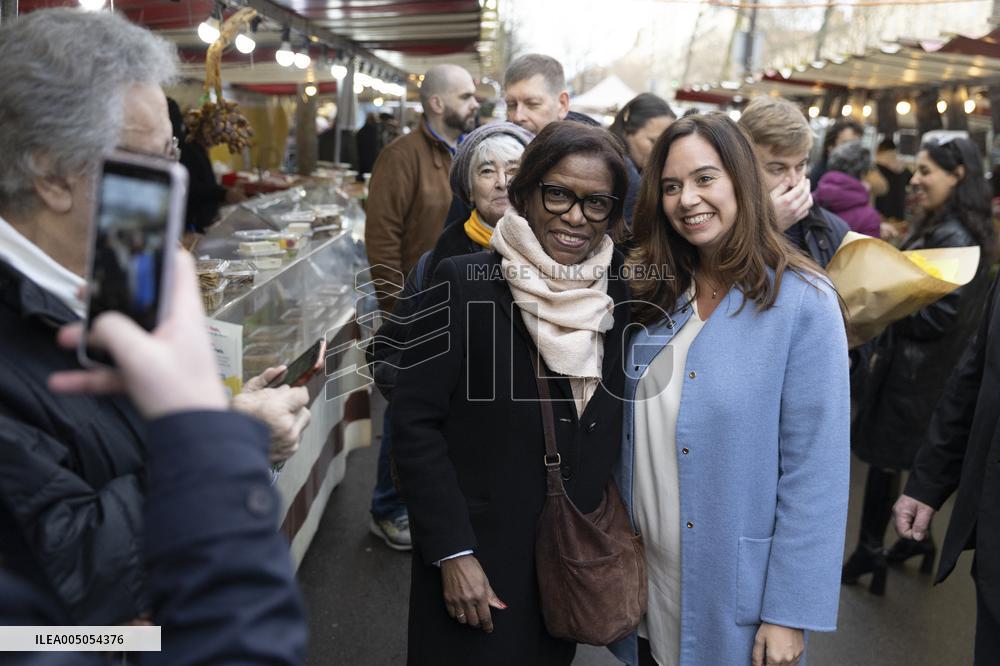 Paris Mayor Candidate Sarah Knafo Campaigning - France