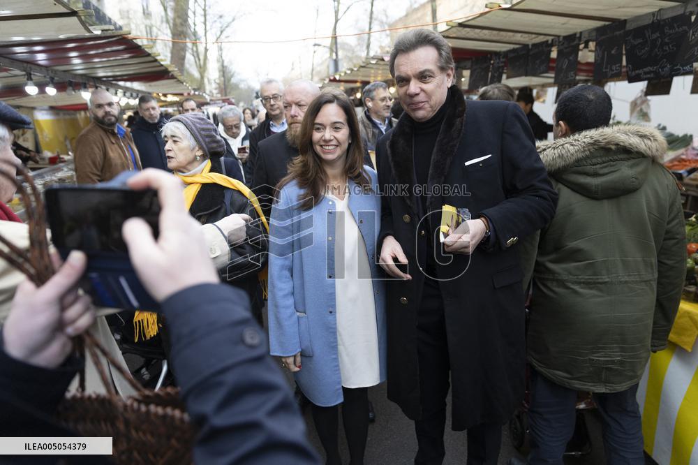 Paris Mayor Candidate Sarah Knafo Campaigning - France