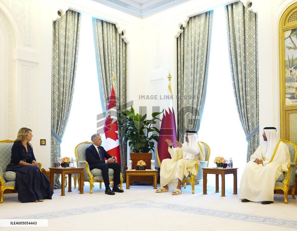 PM Mark Carney Meets Emir of Qatar Tamim bin Hamad al-Thani - Doha