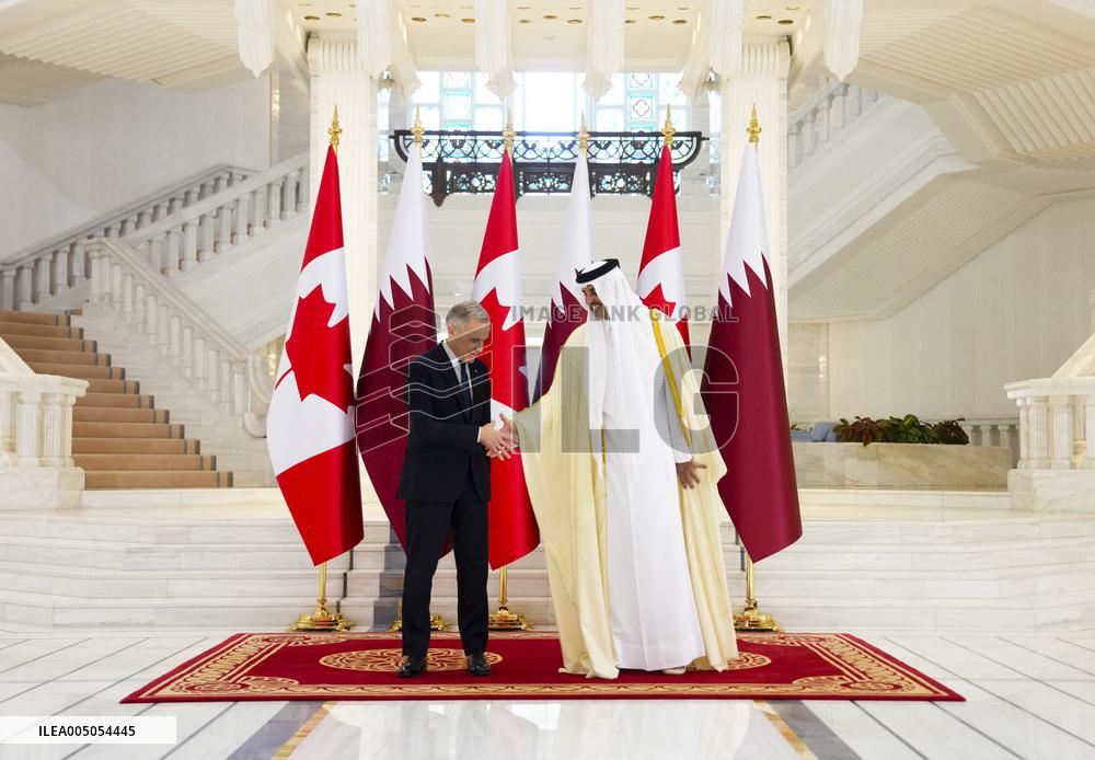 PM Mark Carney Meets Emir of Qatar Tamim bin Hamad al-Thani - Doha