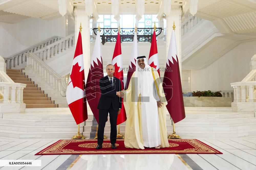 PM Mark Carney Meets Emir of Qatar Tamim bin Hamad al-Thani - Doha
