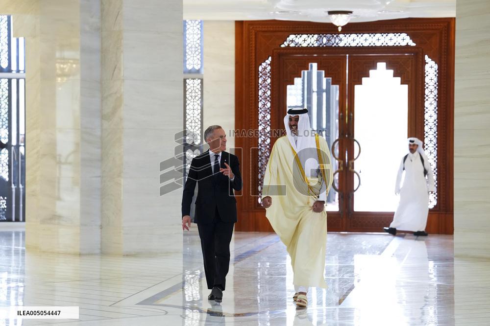 PM Mark Carney Meets Emir of Qatar Tamim bin Hamad al-Thani - Doha