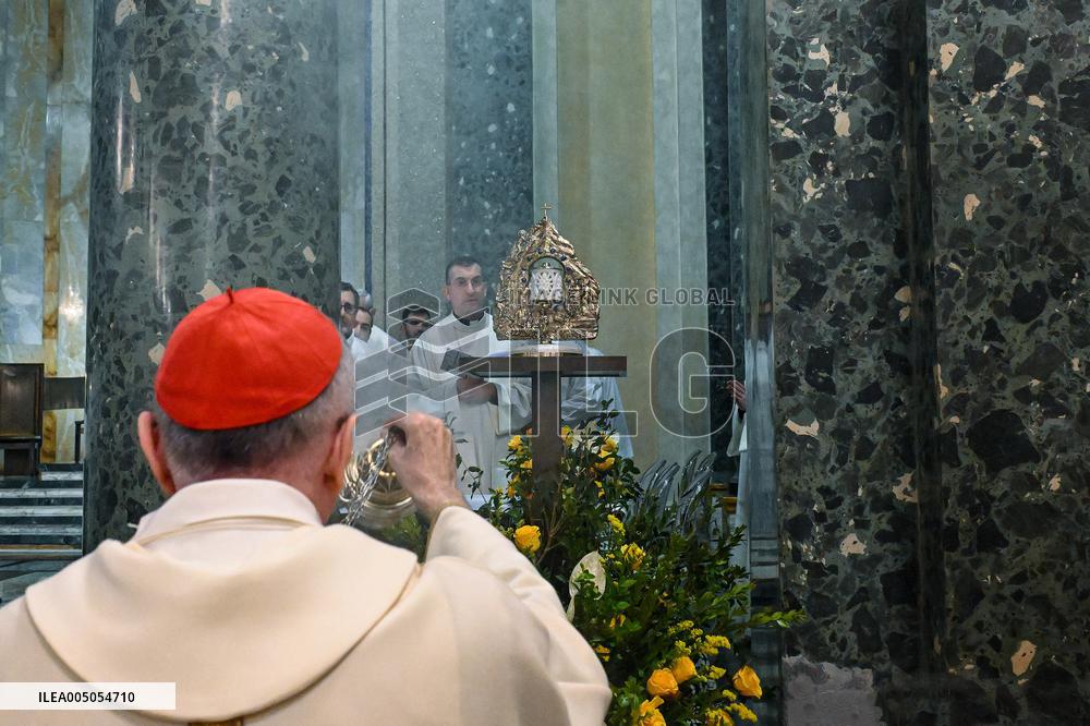 Cardinal Pietro Parolin At Eucharistic Celebration - Rome